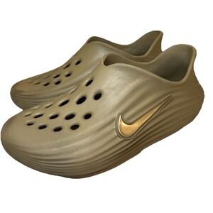 Nike React X Rejuven8 Beige Recovery Slides Shoes Slip On Men's 4 Women's 5 4Y